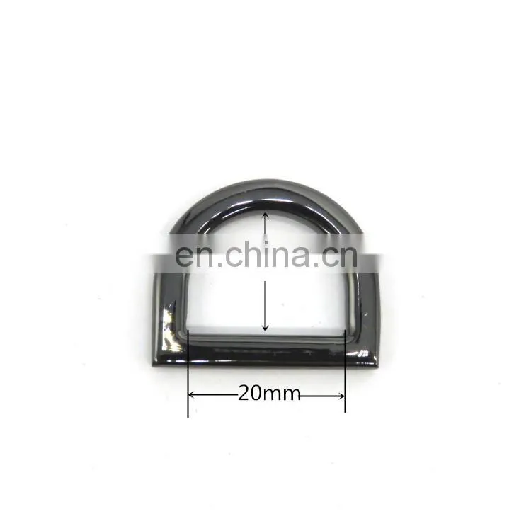Manufacture Custom Zinc Alloy Flat Metal D Ring Iron Ring D-rings for Handbags
