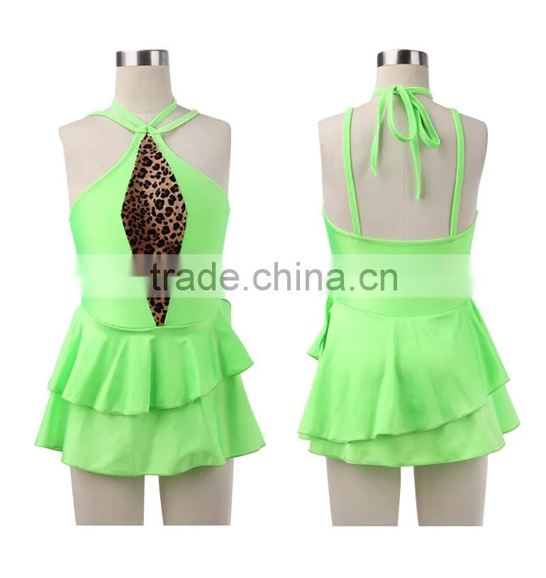Shiny Lycra Ballroom Dresses for Children