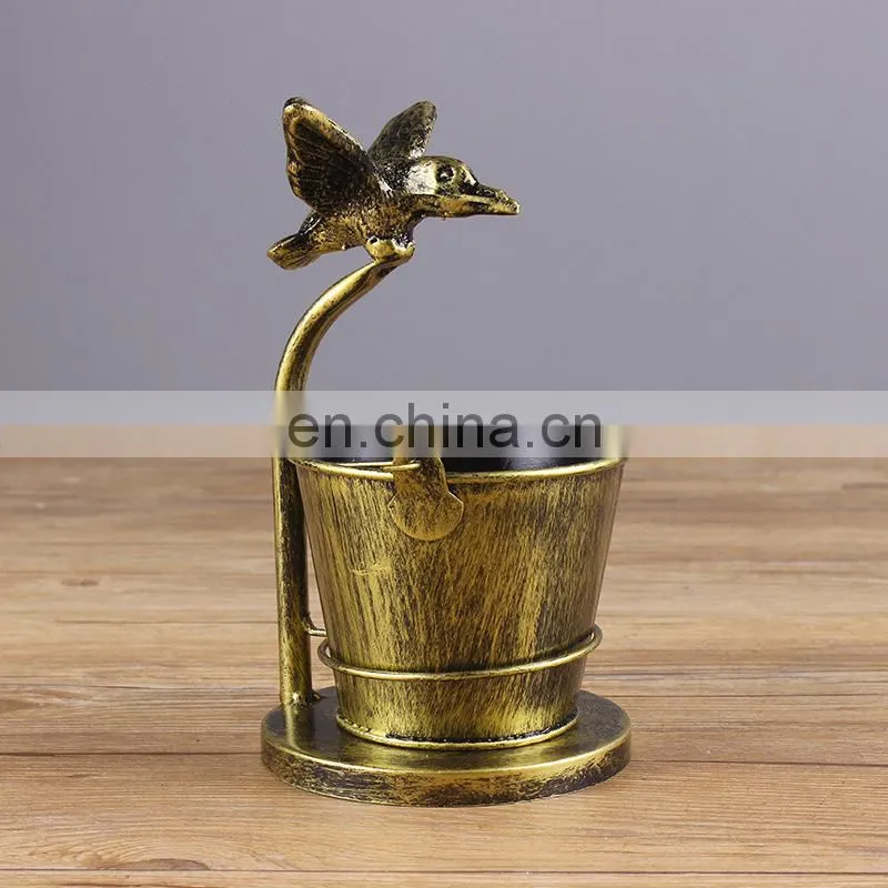 Retro creative household ashtray anti fly ash ins living room office ashtray