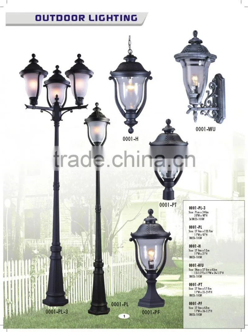 IP65 Aluminum Waterproof exterior wall lamp