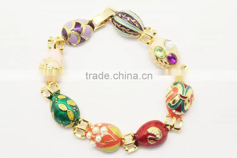 elegant Personalized ladybug bracelet enamel jewelry set