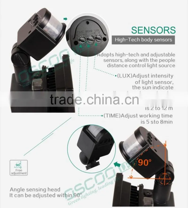 2015 most popular led flood light 10W 20W 30W outdoor solar power sensor light bulk buy from china