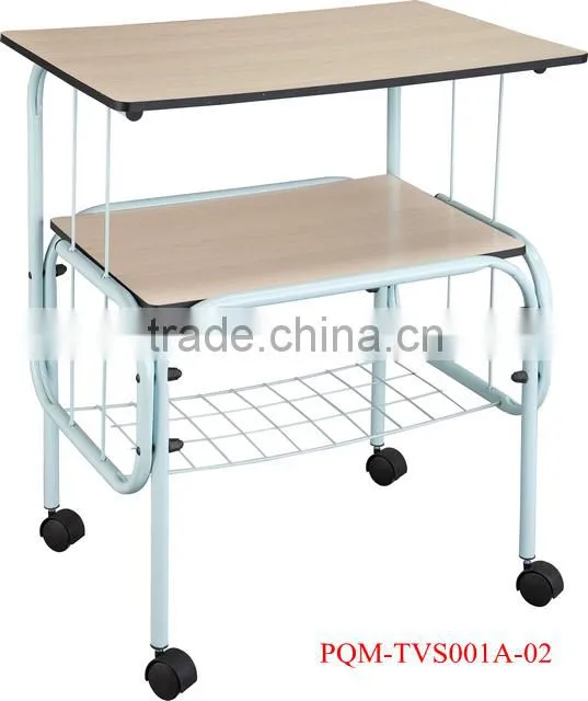 Senior Three Layer colorful TV Trolley