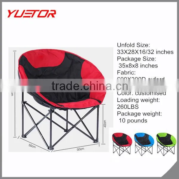 Heavy duty construction Moon Leisure Lightweight Camping Chair for indoor and outdoor