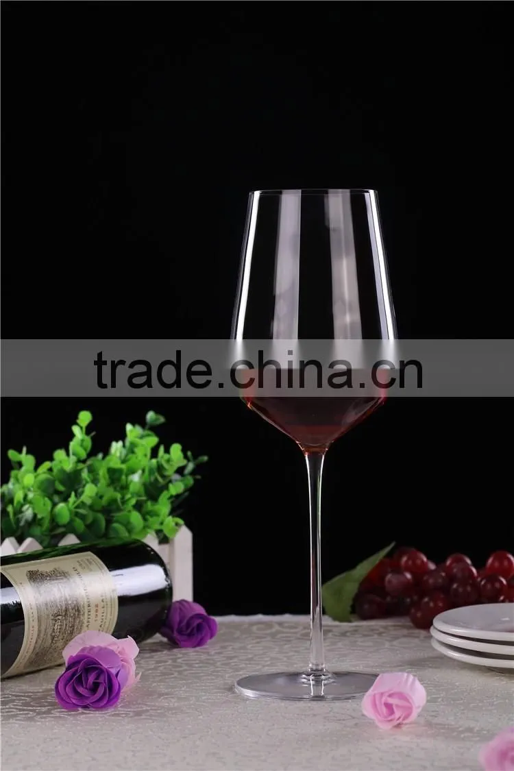 Goblet Wine Glasses,Decorated Wine Glasses,Red And Gold Wine Glasses