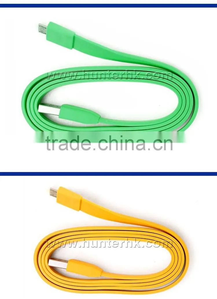 Best Selling Colorfull For Micro USB Flat Data Cable