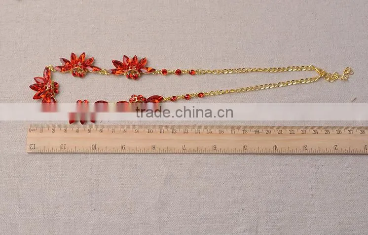 Beautiful High Quality Noble Diamond Necklace Earring Set
