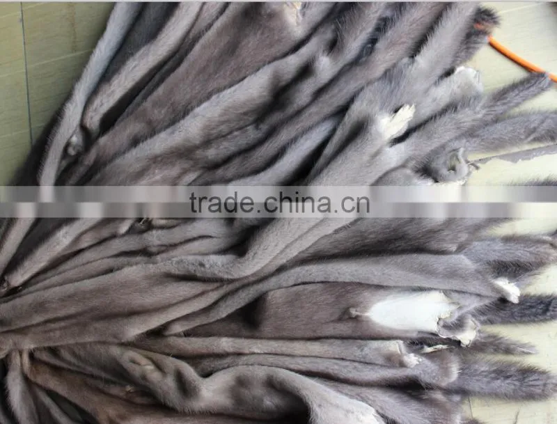 Factory direct selling Wholepiece oF Mink Fur pelt Skin for garment