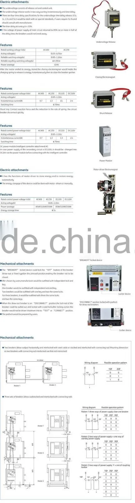 CA Series Intelligent Universal Circuit Breaker,CAW1 Series ACB