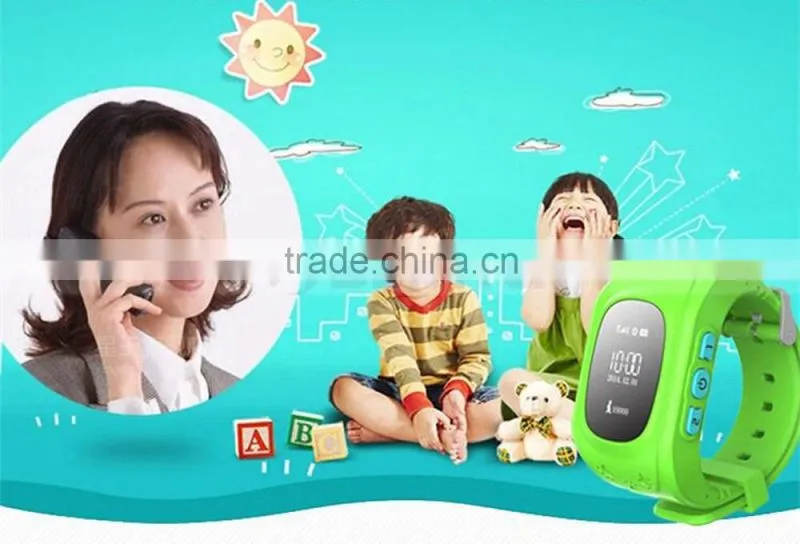 Silicone WIFI Wrist Cell Phone Watch For Kids Watch Phone With SOS Phone Call GPS Tracker