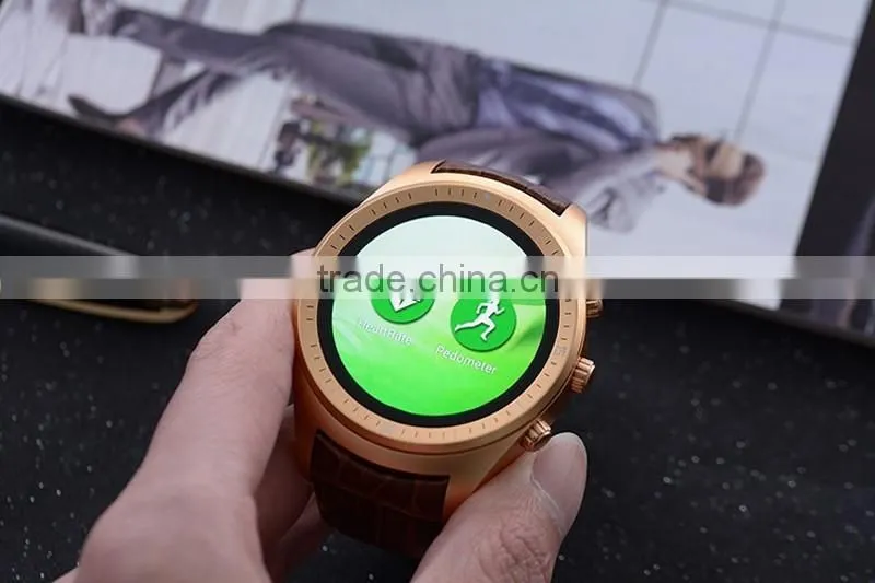 2016 Hot Selling MTK6572 1.4 " IPS 3G GPS WiFi Bluetooth Android 4.4 K18 Smart Watch