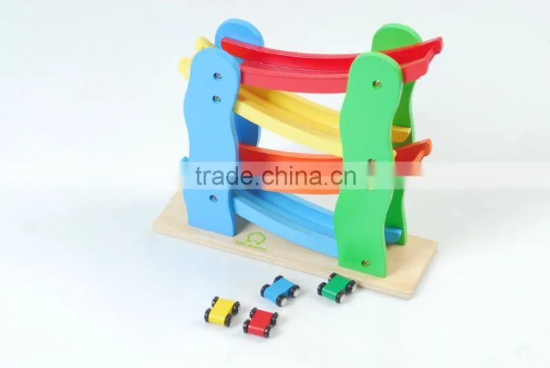 Wooden speeding car toy,car racing toy