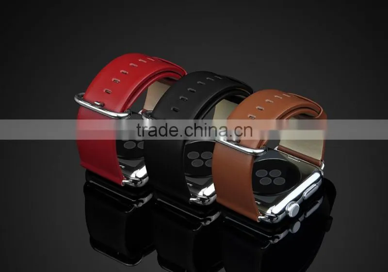 Fashion Series Genuine Leather Watch band For iWatch Wrist Strap For 42MM Apple Watch MT-4302
