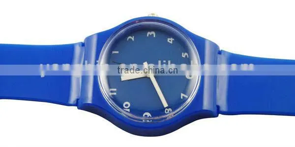 2015 Silicone wrist factory watches with japan quartz movement for girls