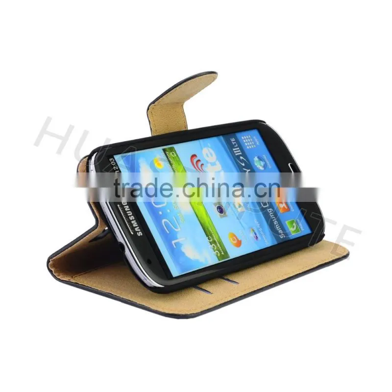 Competitive Price Mobile Phone Cases for S3 Flip Wallet Leather Case