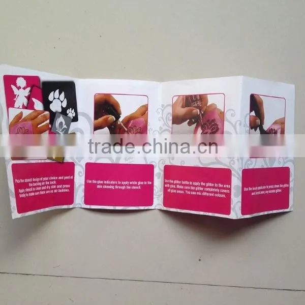 DIY body glue art glitter tattoo kit