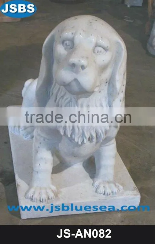 Natural white marble birds statue