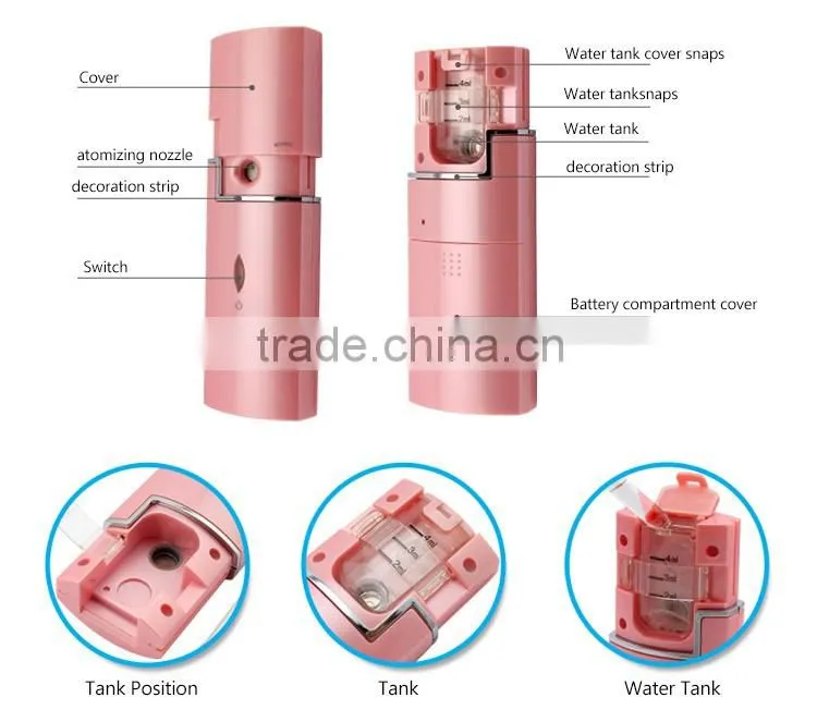 Rechargeable Portable Nano Moist Mist Facial Spray