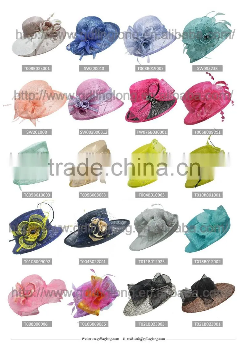 Silk Stitching Hat China Supplier Wholesale Bowler Hat Lady Hat