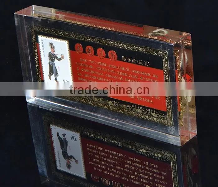 factory direct acrylic block display travel gift acrylic block souvenir