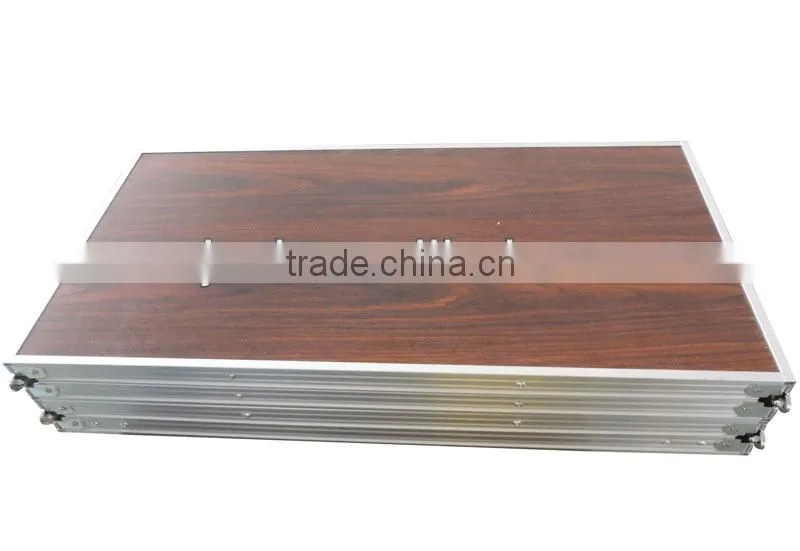 folding Barbecue BBQ side Table with iron pan/camping BBQ grill table folding legs/Camping Furniture