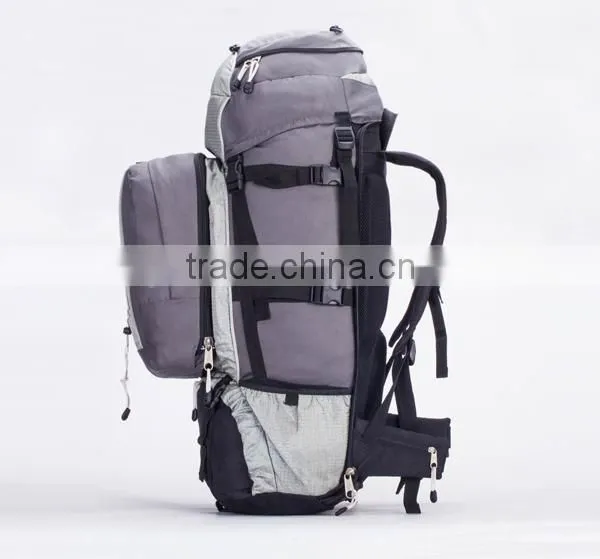 Foldable waterproof hiking backpack with a small backpack