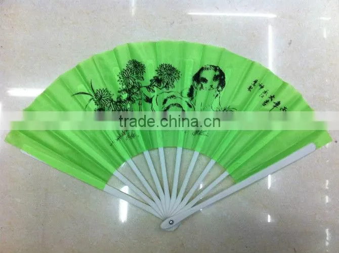 decorative hand fans with cartoon cat