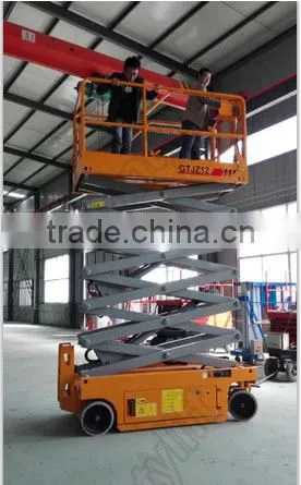 Vertical guide rail hydraulic cargo lift with CE