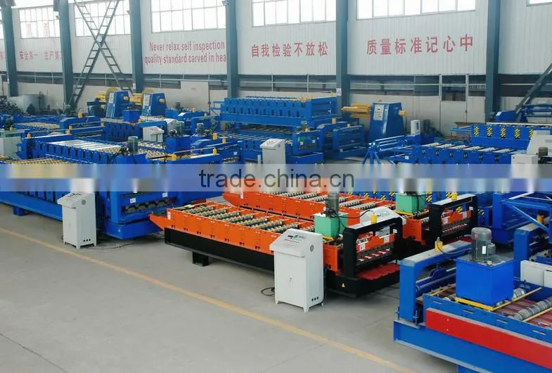 Botou, China. HC Wall Tiles Roll Forming Machine