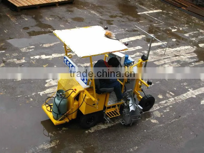 Thermoplastic paint boiler combined road marking paint machine