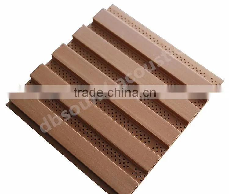 WPC perforated sound absorbing acoustic panel 159*10mm