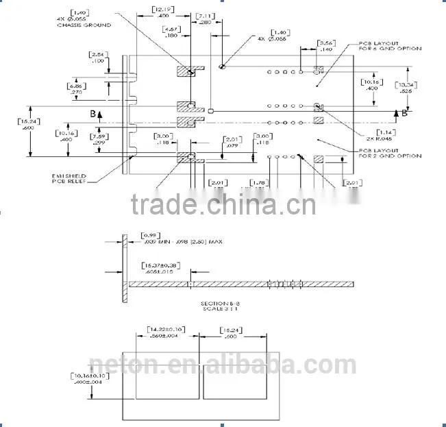 wide data rate range(0~10M) 2X5 SFF TTL MM Transceiver new products on china market