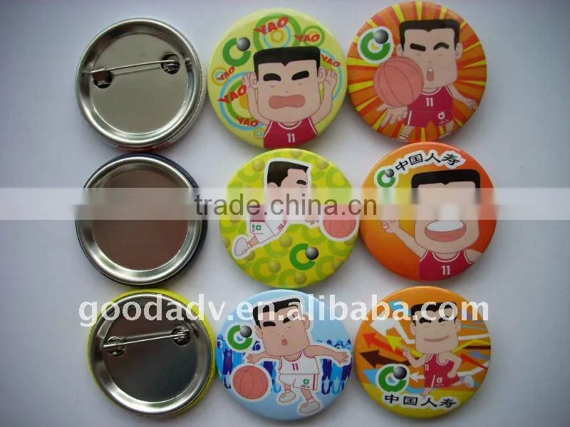 Number button badge for promotional gifts