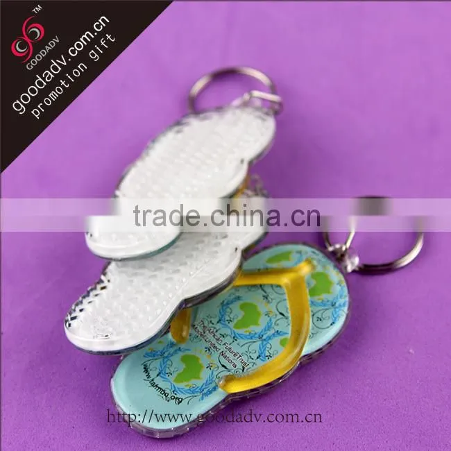 Made in china high quality promotional acrylic slipper keychain