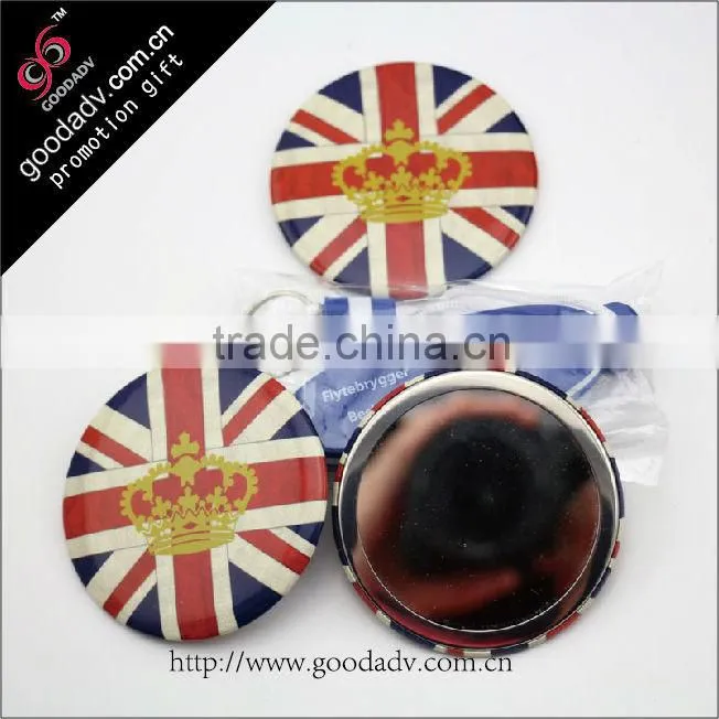 2016 Singapore souvenirs new products HOT sale cheaper tin pocket mirror