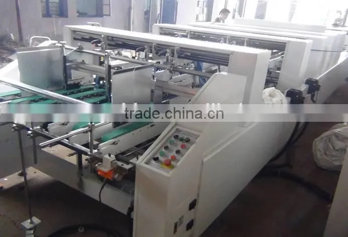 Automatic corrugated box folding gluing machine price