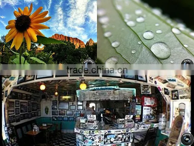 for iPhone 5 /Samsung/HTC mobile phone Universal clip wide angle and macro lens
