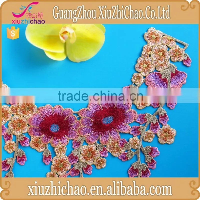 HG0323 factory supply water soluble collar lace clothing accessories neckline