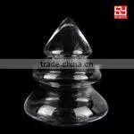 Amber spray color customized glassware candy gift jar cheap popular factory model