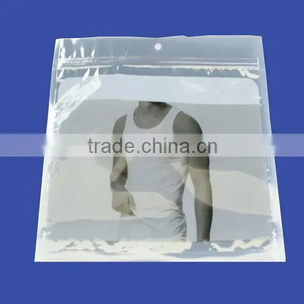 small plastic bags with hanger hole