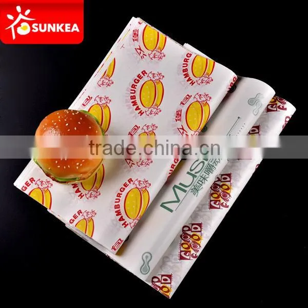 Paper clamshell box for burger