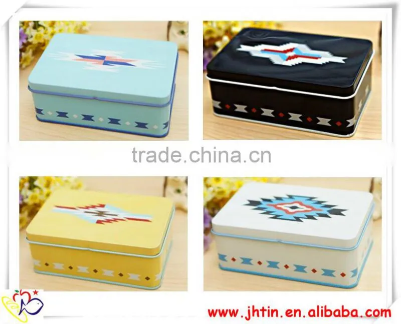 alibaba china rectangular tin storage box/large tin storage box