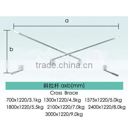 H door frame scaffolding cross brace