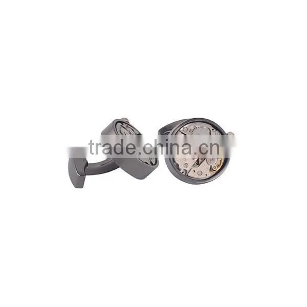 Mens engraved vintage cufflinks,customized watch cufflinks jewelry