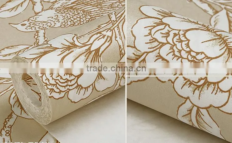 cheap classic china wallpaper home decoration wallpaper for living room