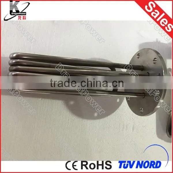 36V 1200W DC Immersed Solar Heater Water Heating Element with 1 1/4"BSP Brass Thread Tubular Heater for Solar Panel