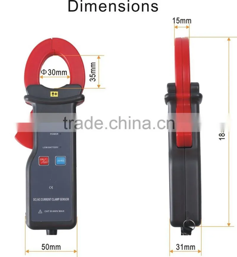 ETCR035AD Clamp AC/DC Current Sensor electrical instrument