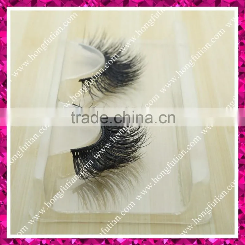 2016 Fashionable 100% real 3D Mink eyelashes ; custom eyelash packaging