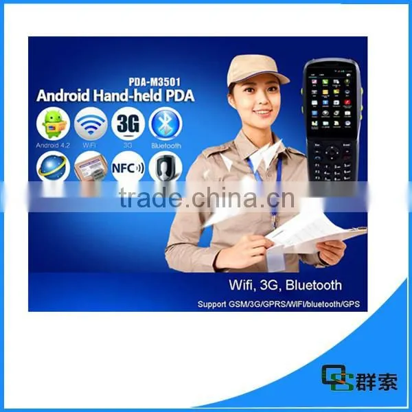 Mobile data terminal android wifi pda built in barcode scanner