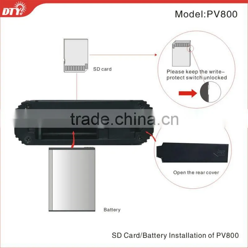 cheap ccd&cmos sd card mini mobile dvr kit, PV800